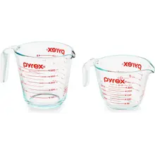 Product image of Pyrex 2-piece Glass Measuring Cup Set