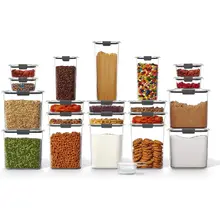 Product image of Rubbermaid Brilliance BPA Free Food Storage Containers with Lids, Set of 20
