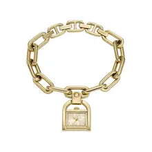 Product image of Fossil Harwell Three-Hand Gold-Tone Stainless Steel Watch Charm Bracelet