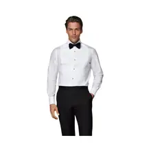 Product image of Suitsupply White Piqué Tailored Fit Tuxedo Shirt