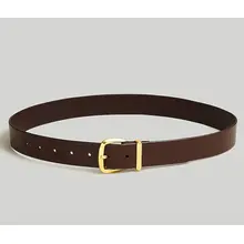 Product image of Madewell The Essential Wide Leather Belt in 'Chocolate Raisin'