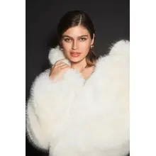 Product image of Alo Yoga Opulent Faux Fur Cropped Jacket