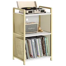 Product image of Everly Quinn Solid Wood Media Shelves