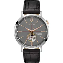 Product image of Bulova Men's Classic Aerojet 3-Hand Automatic Leather Strap Watch