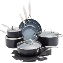 Product image of GreenPan Valencia Pro 11-Piece Hard Anodized Ceramic Pots & Pans Cookware Set
