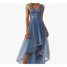 Product image of Ever-Pretty Women's Sequin V-Neck Sleeveless High-Low A-line Evening Party Dress