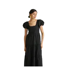Product image of Reistor Puff-Sleeved Tiered Dress