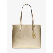 Product image of Michael Michael Kors Eliza Extra-Large Metallic Pebbled Leather Reversible Tote Bag