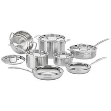 Product image of Cuisinart 12-Piece Silver Cookware Set