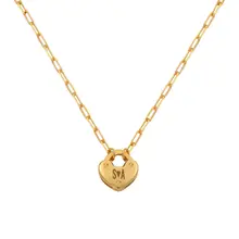 Product image of Heart Charm Lock Necklace 