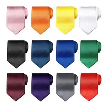 Product image of Syhood 12 Pieces Solid Satin Ties