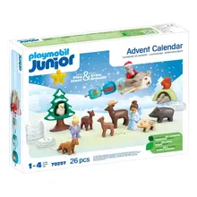 Product image of playmobil Junior Advent Calendar: Snowy Christmas 70297