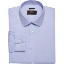 Product image of Reserve Collection Tailored Fit Spread Collar Herringbone Pattern Dress Shirt