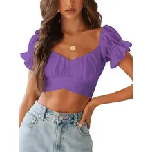 Product image of Lyaner Short Sleeve Crop Top