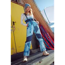 Product image of Free People Printed All Prepped Bib Overalls