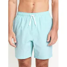 Product image of 7-inch seersucker swim trunks