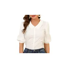 Product image of Allegra K Sweet Short Bubble Sleeve Blouse