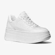 Product image of Michael Kors Hayes Snake Embossed Leather Platform Sneaker