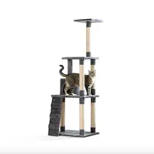 Product image of Whisker City 70-Inch Plush Tall High-Rise Haven Cat Tree