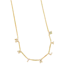 Product image of Mini Gold Custom Spaced Letter Name Necklace