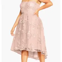 Product image of City Chic Ambrosia Fit & Flare Sequin Floral Dress