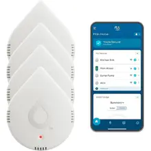 Product image of Moen Flo Smart Water Leak Detector, White, 4-Pack
