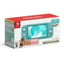 Product image of Nintendo Switch Lite (Timmy & Tommy’s Aloha Edition) Animal Crossing: New Horizons Bundle