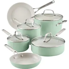 Product image of KitchenAid 10-piece Hard Anodized Ceramic Nonstick Cookware Set