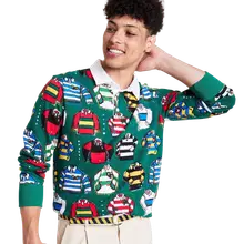 Product image of Tiny Rugby All Over Print Collared Long Sleeve Rugby Shirt