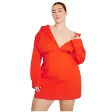 Product image of Good American Poplin Shirt Dress