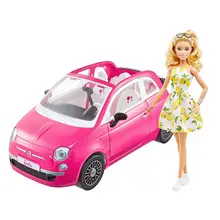 Product image of Barbie Fiat 500 Doll and Vehicle