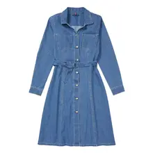 Product image of Belted Denim Dress