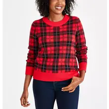 Product image of Style & Co. Women's Plaid Long-Sleeve Sweater