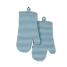 Product image of KitchenAid Ribbed Soft Silicone Oven Mitt 2-Pack Set