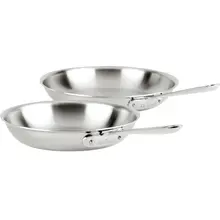 Product image of All-Clad D3 3-Ply Stainless Steel 2-piece Fry Pan Set