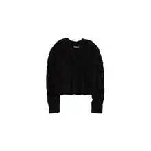 Product image of Buttercream Cropped Cable Sweater