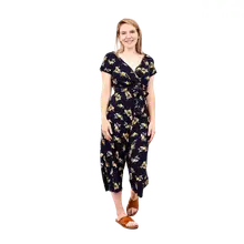 Product image of V-neck nursing jumpsuit