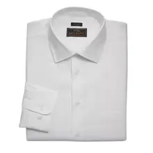 Product image of Reserve Collection Tailored Fit Spread Collar Herringbone Pattern Dress Shirt