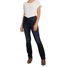 Product image of Cool Comfort Crossover Pull On High Rise Barely Boot Jean