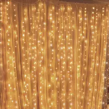 Product image of Twinkle Star 300 LED Window Curtain String Lights