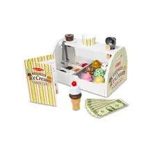 Product image of Melissa & Doug Wooden Scoop & Serve Ice Cream Counter