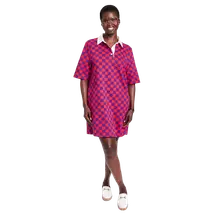 Product image of Checkerboard Print Short Sleeve Rugby Dress