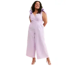 Product image of Eloquii Tie Strap Wide-Leg Jumpsuit