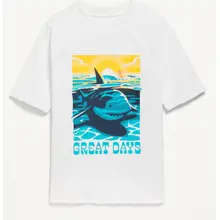 Product image of Boys’ short-sleeve graphic swim top