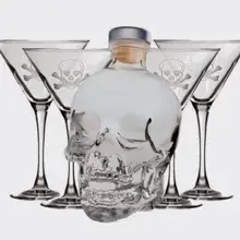 Product image of Crystal Head Vodka with Rolf Skull and Cross Bones Martini Set