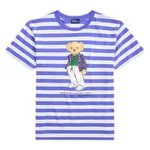 Product image of Polo Ralph Lauren Polo Bear Striped Cotton Tee
