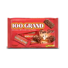Product image of 100 Grand Fun Size Wrapped Candy Bars
