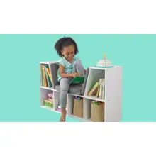Product image of KidKraft Wooden Bookcase with Reading Nook