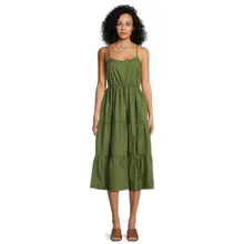 Product image of Time & Tru Women's Spaghetti Tiered Dress