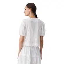 Product image of Gap x Dôen Cropped Eyelet Shirt